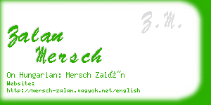 zalan mersch business card